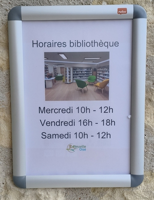 horaires bibliotheque